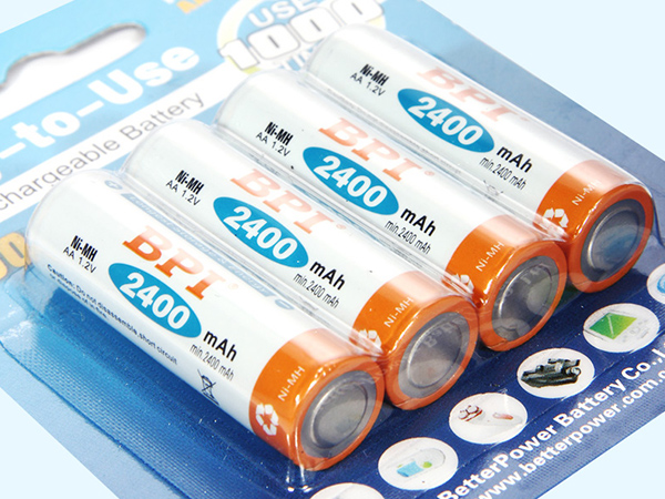 BPI-AA2400lsd low self discharge NiMH rechargeable battery