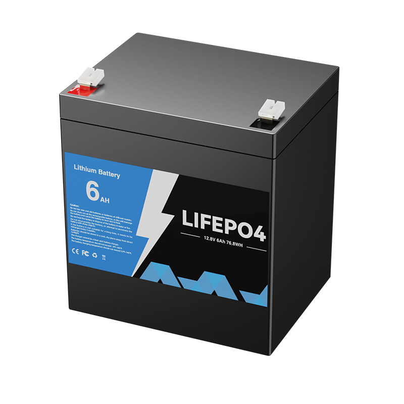 12V 12.8V  6Ah LiFePO4 battery