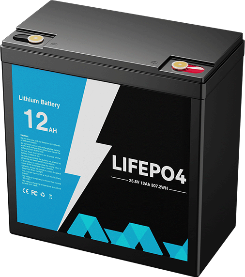 24V 25.6V 12Ah LiFePO4 Battery