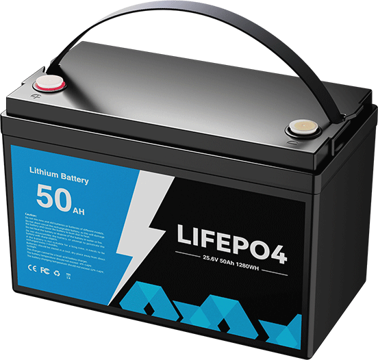 24V 25.6V 50Ah LiFePO4 Battery